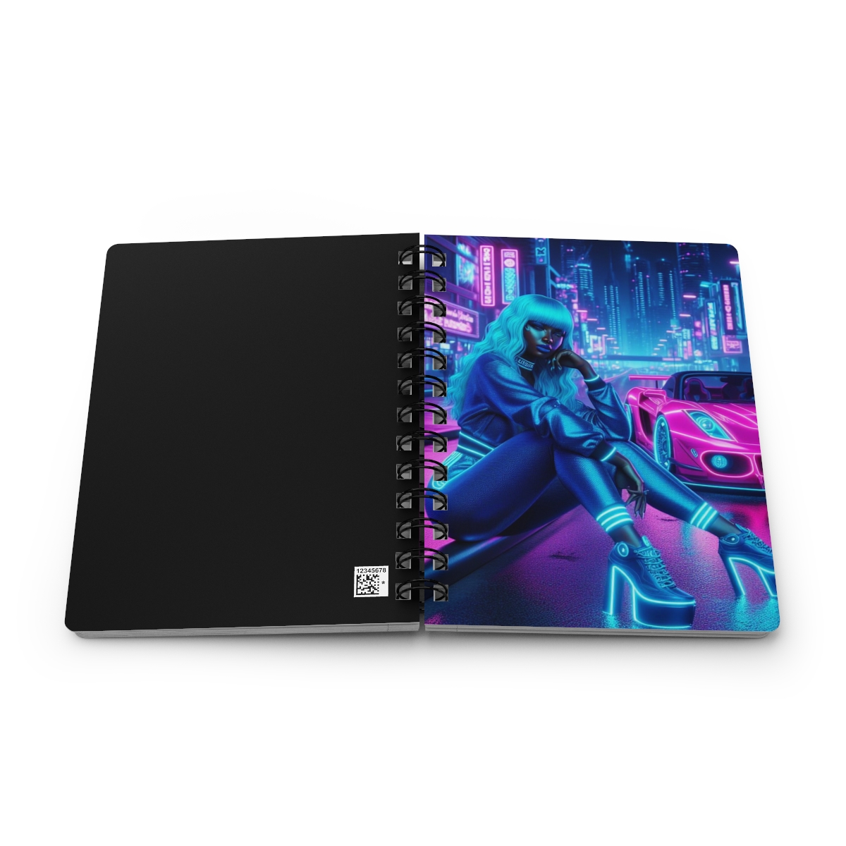 Neon Girl Spiral Bound Journal - Image 7