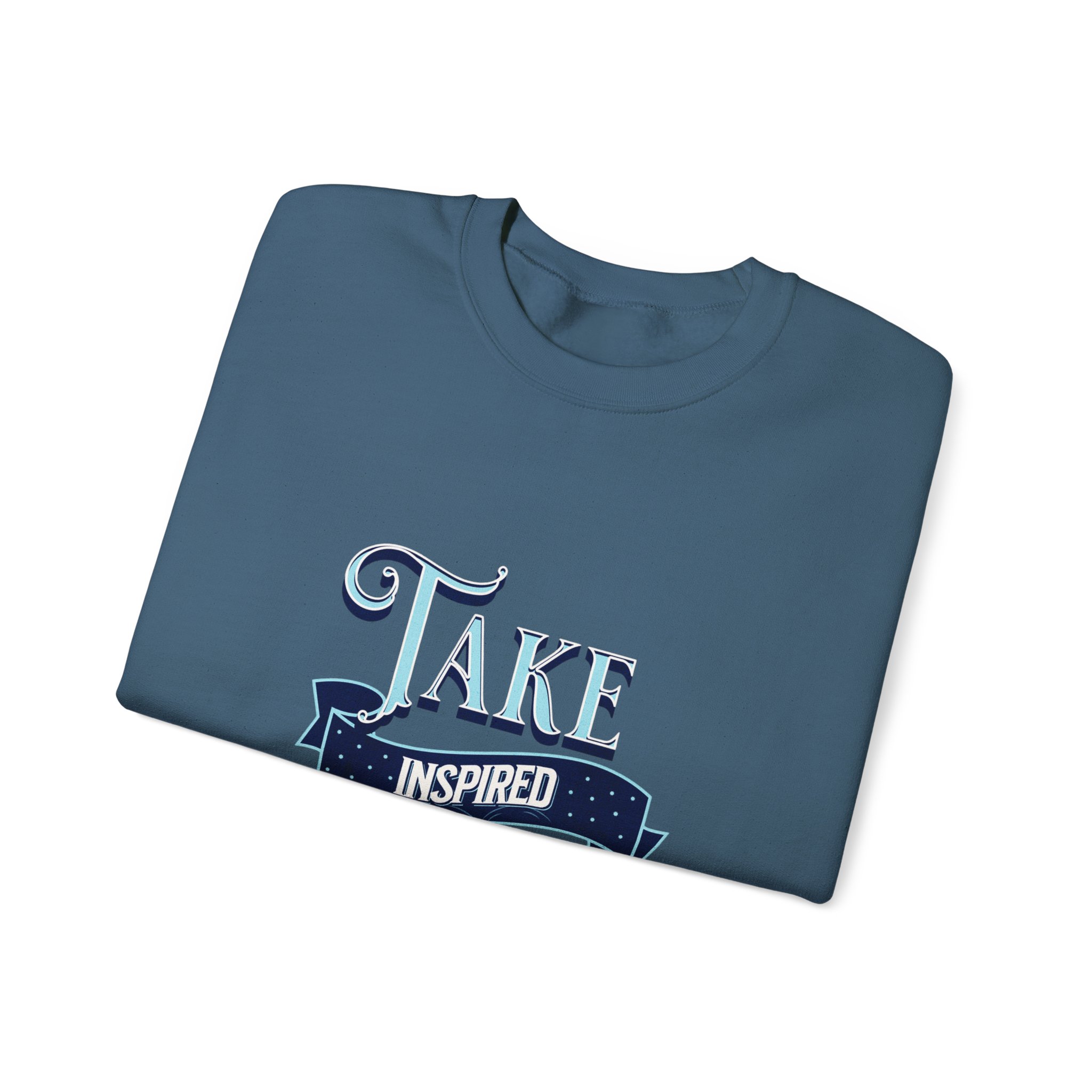 Take Inspired Action Crewneck Sweatshirt — Motivational Graphic Pullover - Image 37