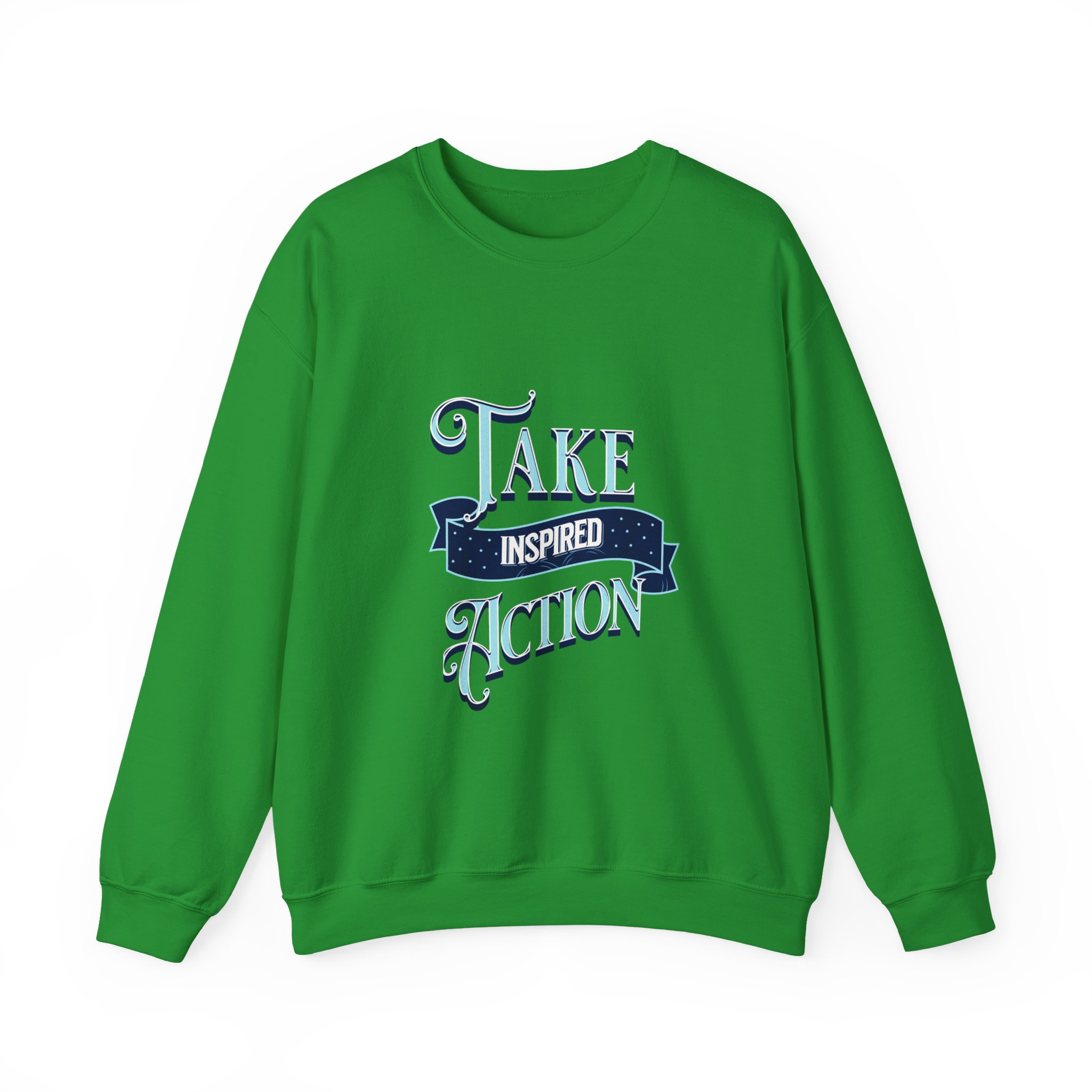 Take Inspired Action Crewneck Sweatshirt — Motivational Graphic Pullover - Image 15