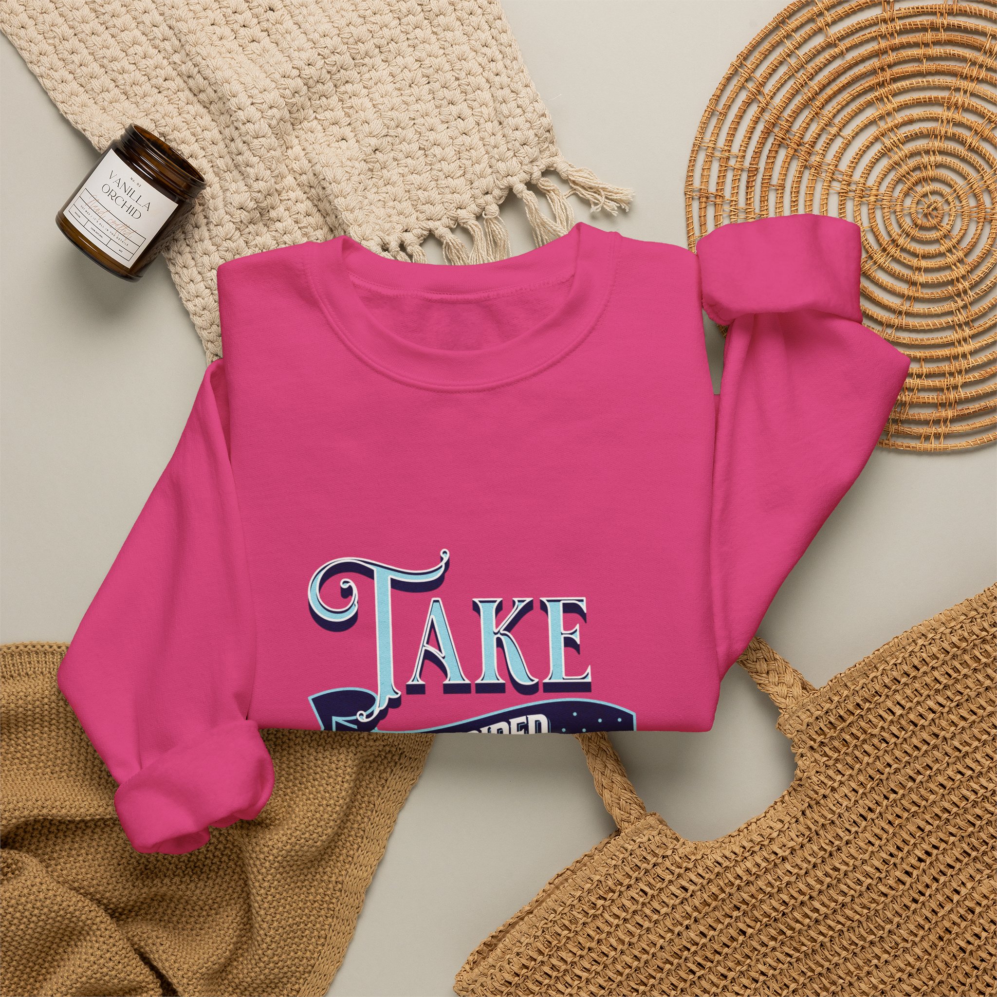 Take Inspired Action Crewneck Sweatshirt — Motivational Graphic Pullover - Image 59