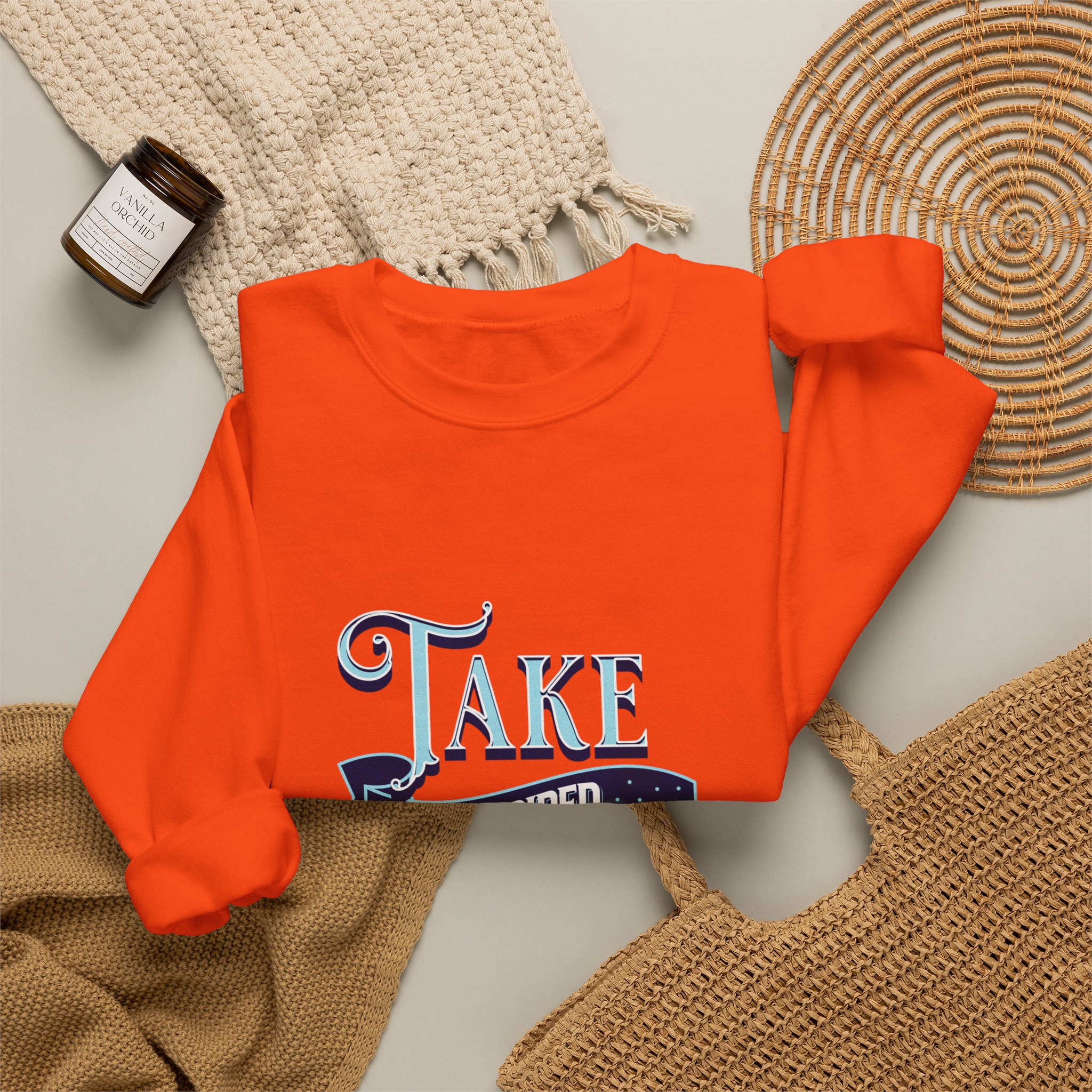 Take Inspired Action Crewneck Sweatshirt — Motivational Graphic Pullover - Image 13