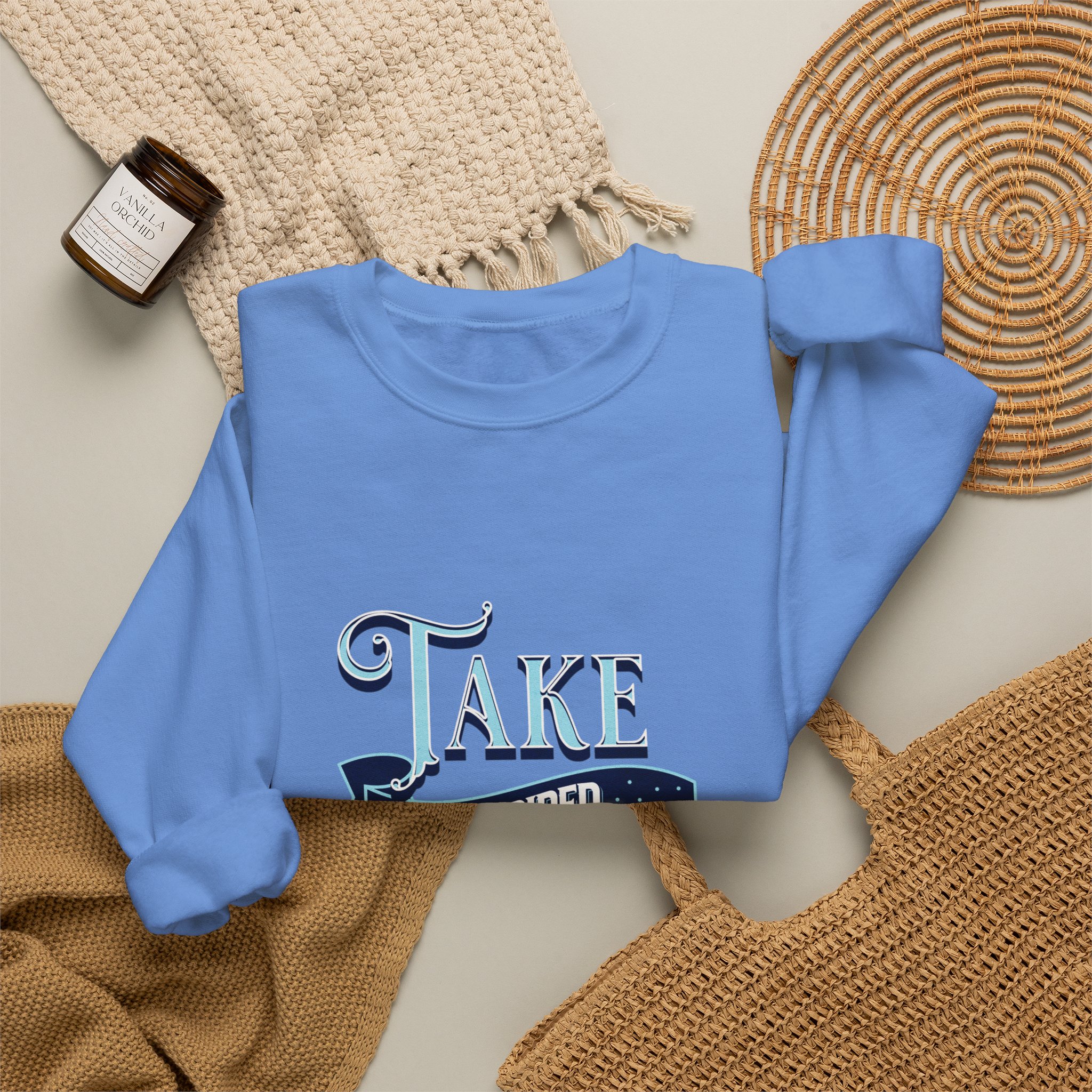 Take Inspired Action Crewneck Sweatshirt — Motivational Graphic Pullover - Image 26