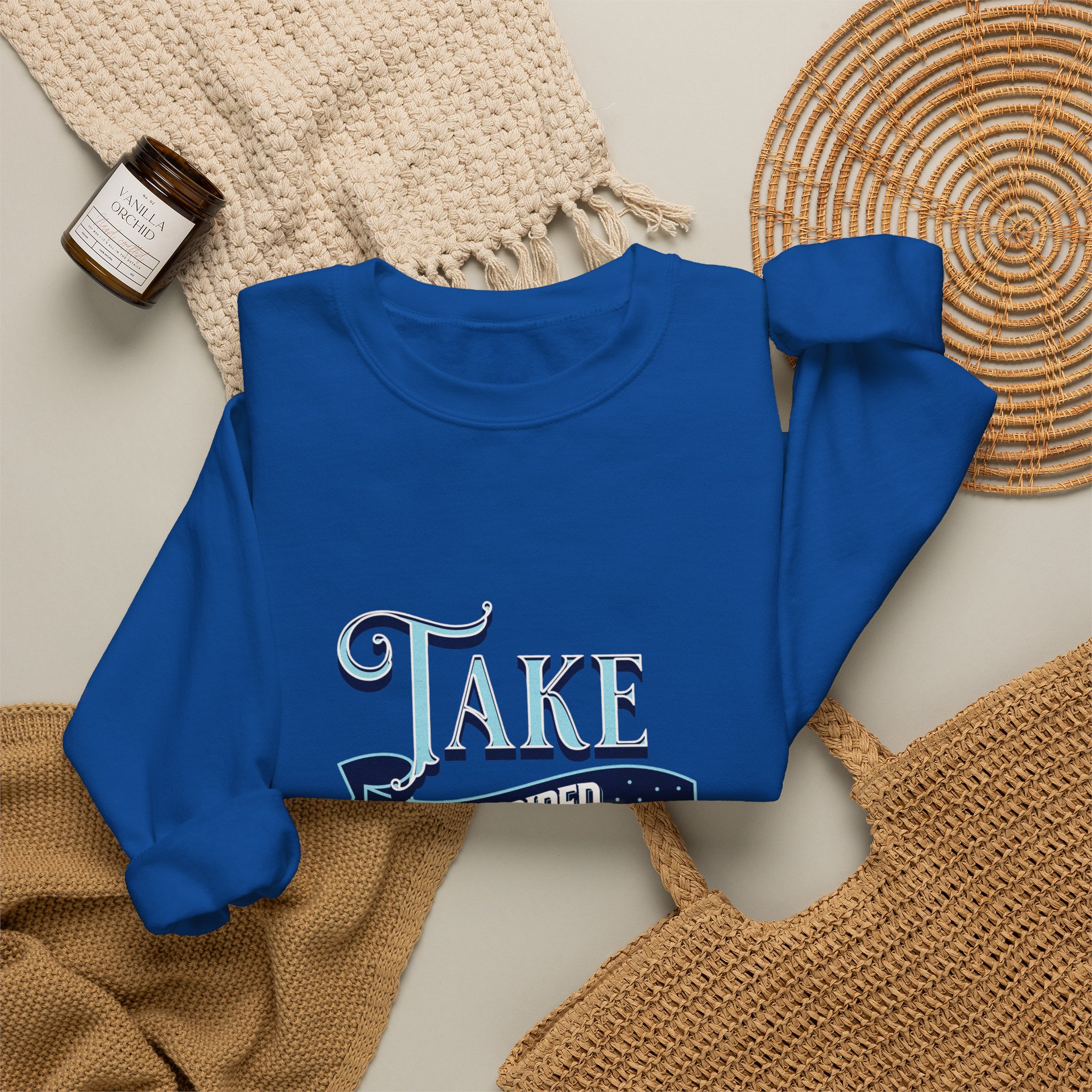 Take Inspired Action Crewneck Sweatshirt — Motivational Graphic Pullover - Image 47