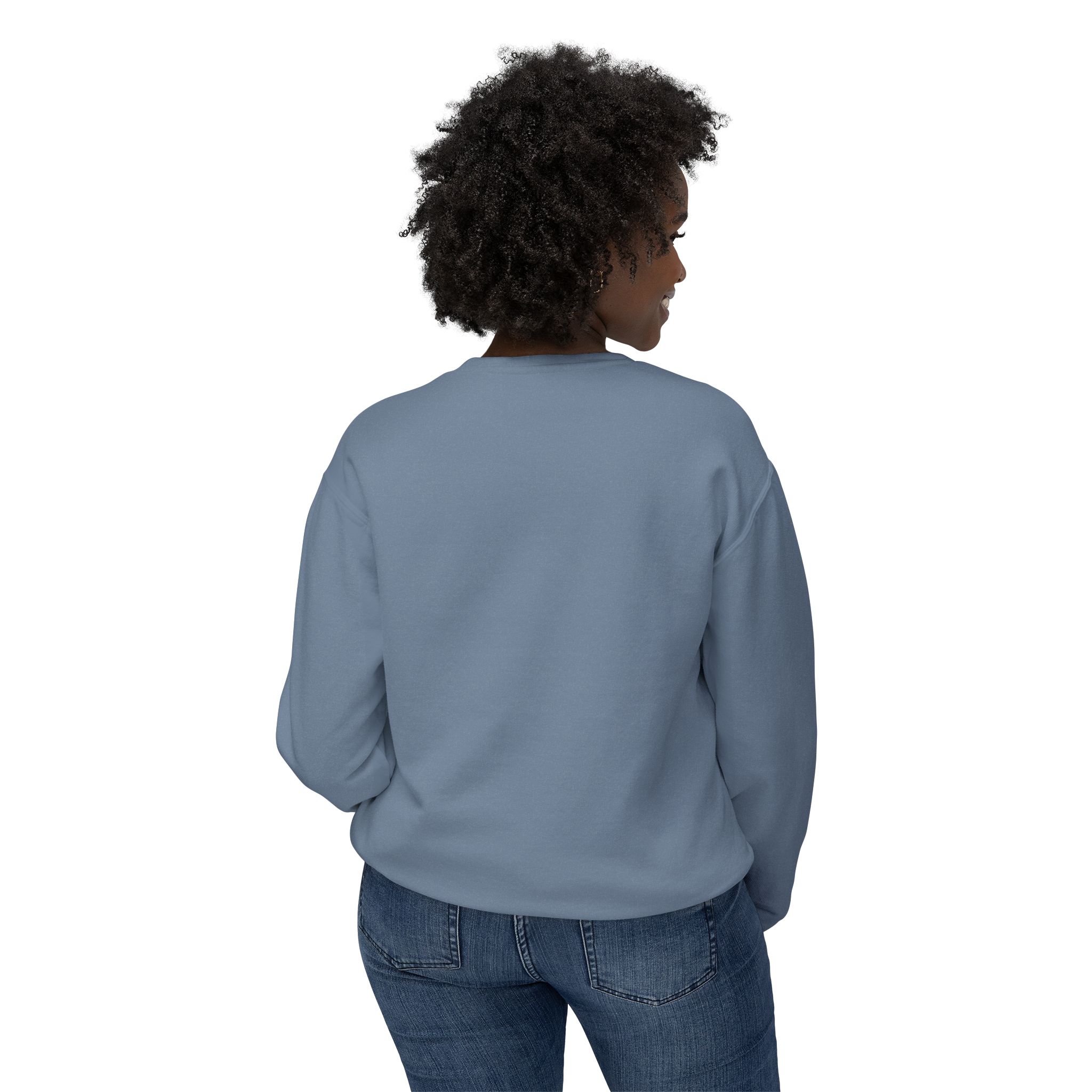 Trust Divine Timing Crewneck Sweatshirt — Butterfly Inspirational Graphic - Image 16