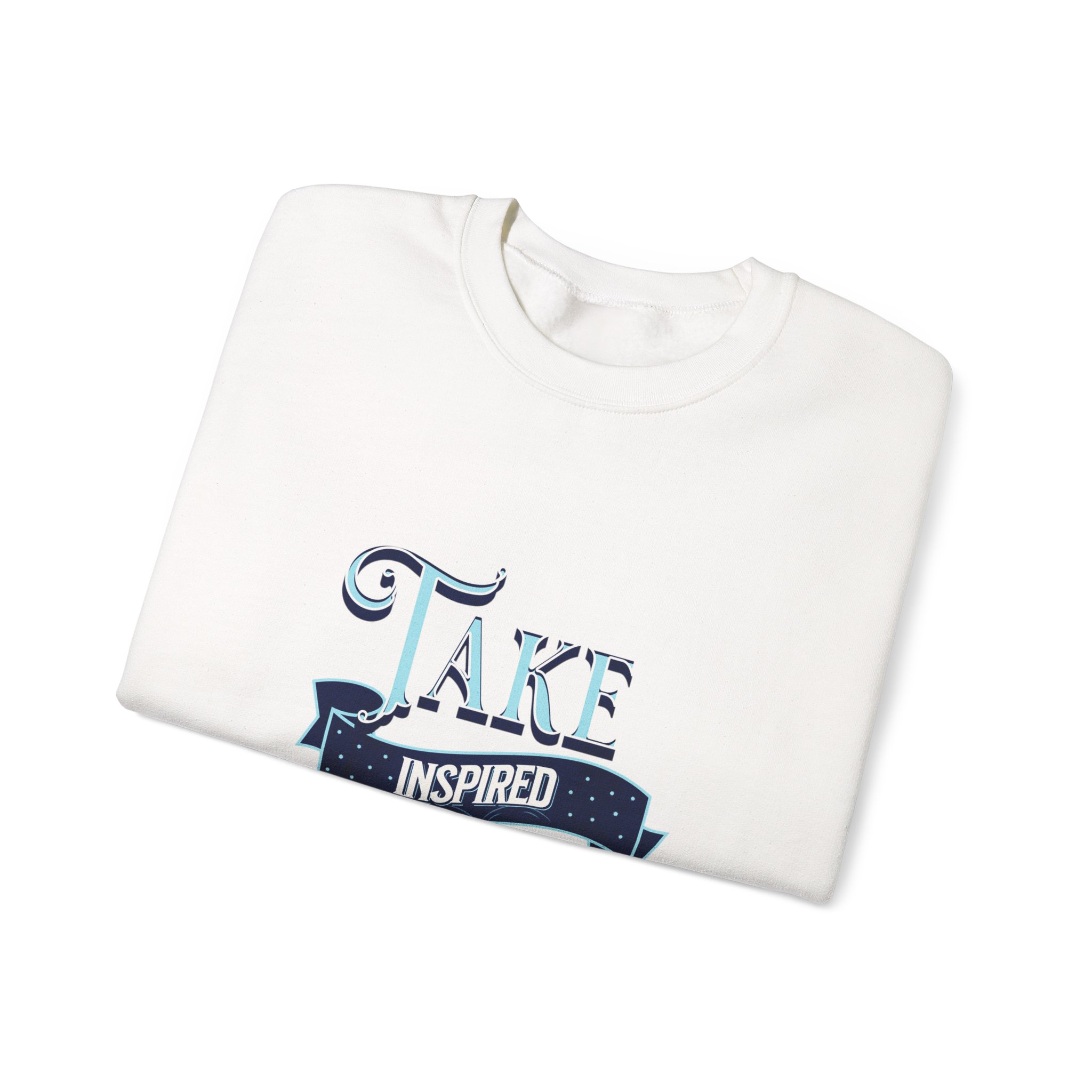 Take Inspired Action Crewneck Sweatshirt — Motivational Graphic Pullover - Image 4