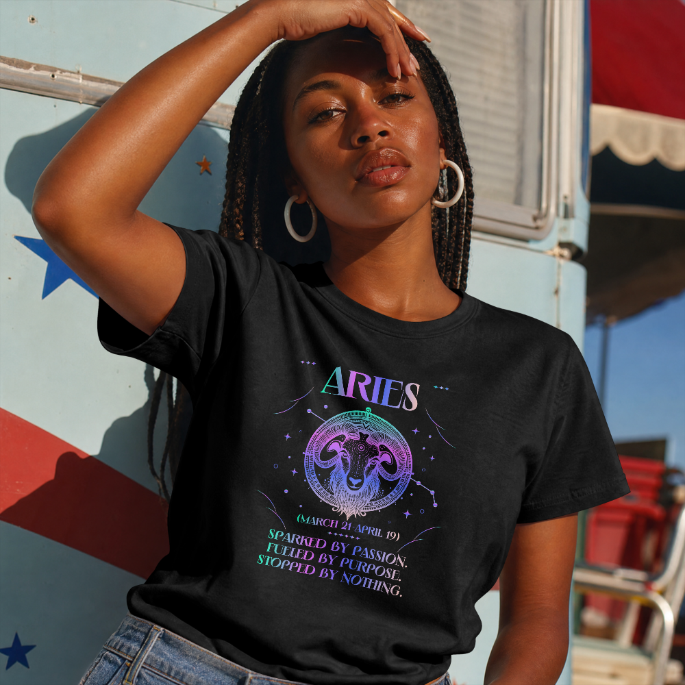 Aries Zodiac Women's Boxy Tee - Image 6