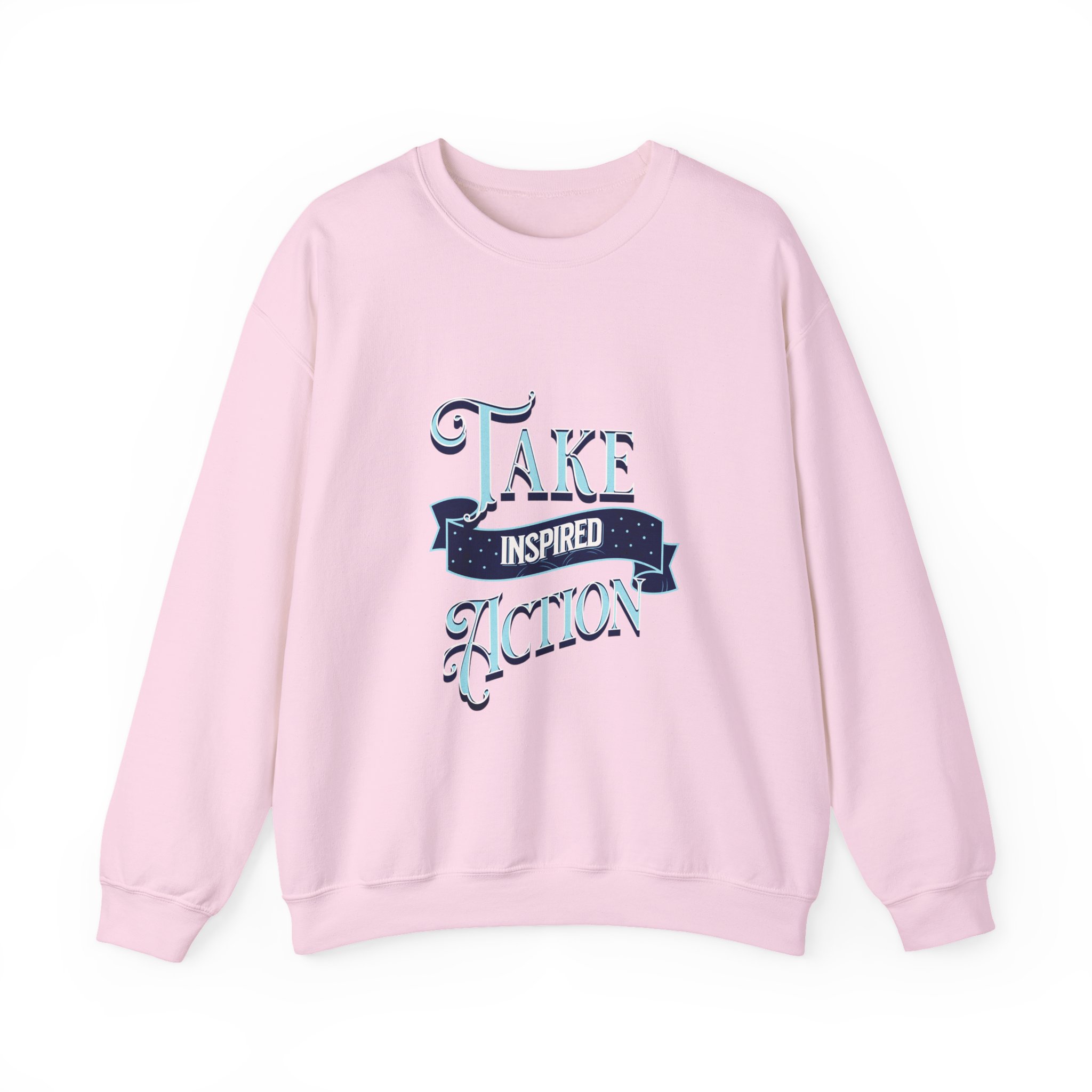 Take Inspired Action Crewneck Sweatshirt — Motivational Graphic Pullover - Image 52