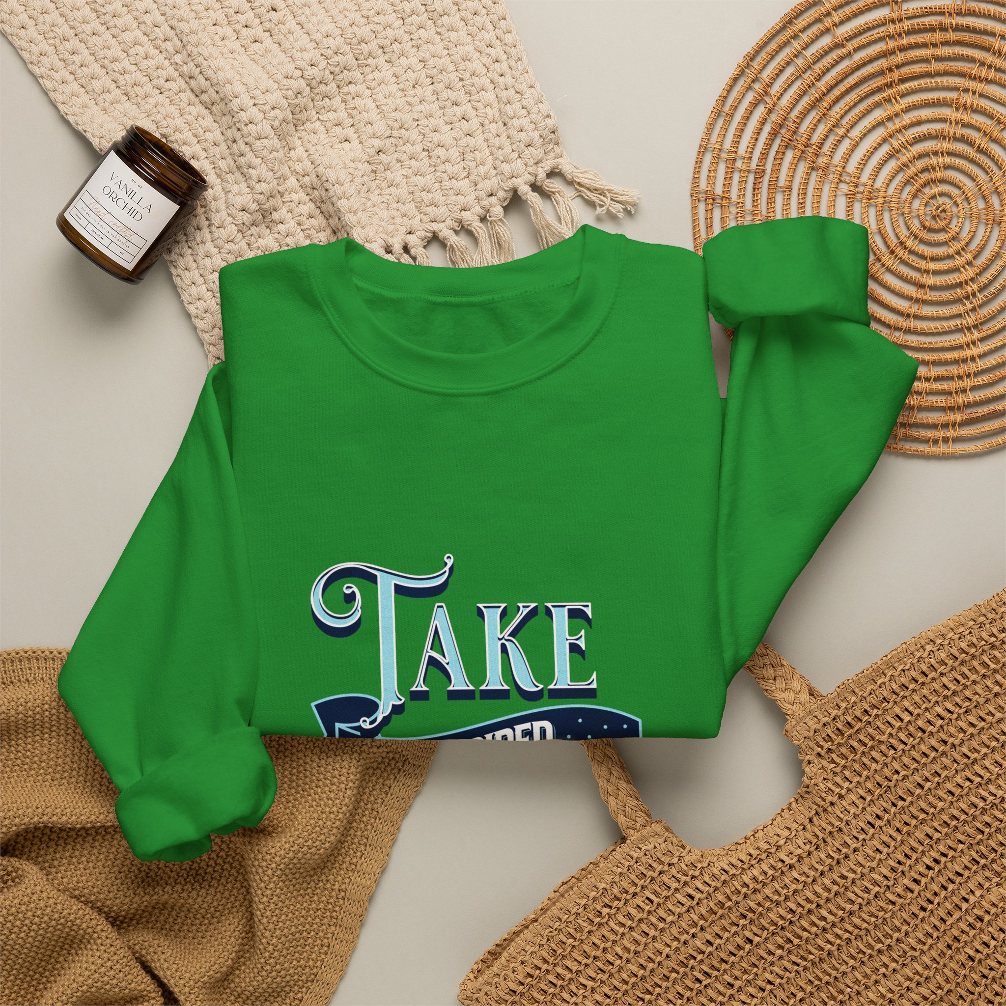 Take Inspired Action Crewneck Sweatshirt — Motivational Graphic Pullover - Image 18