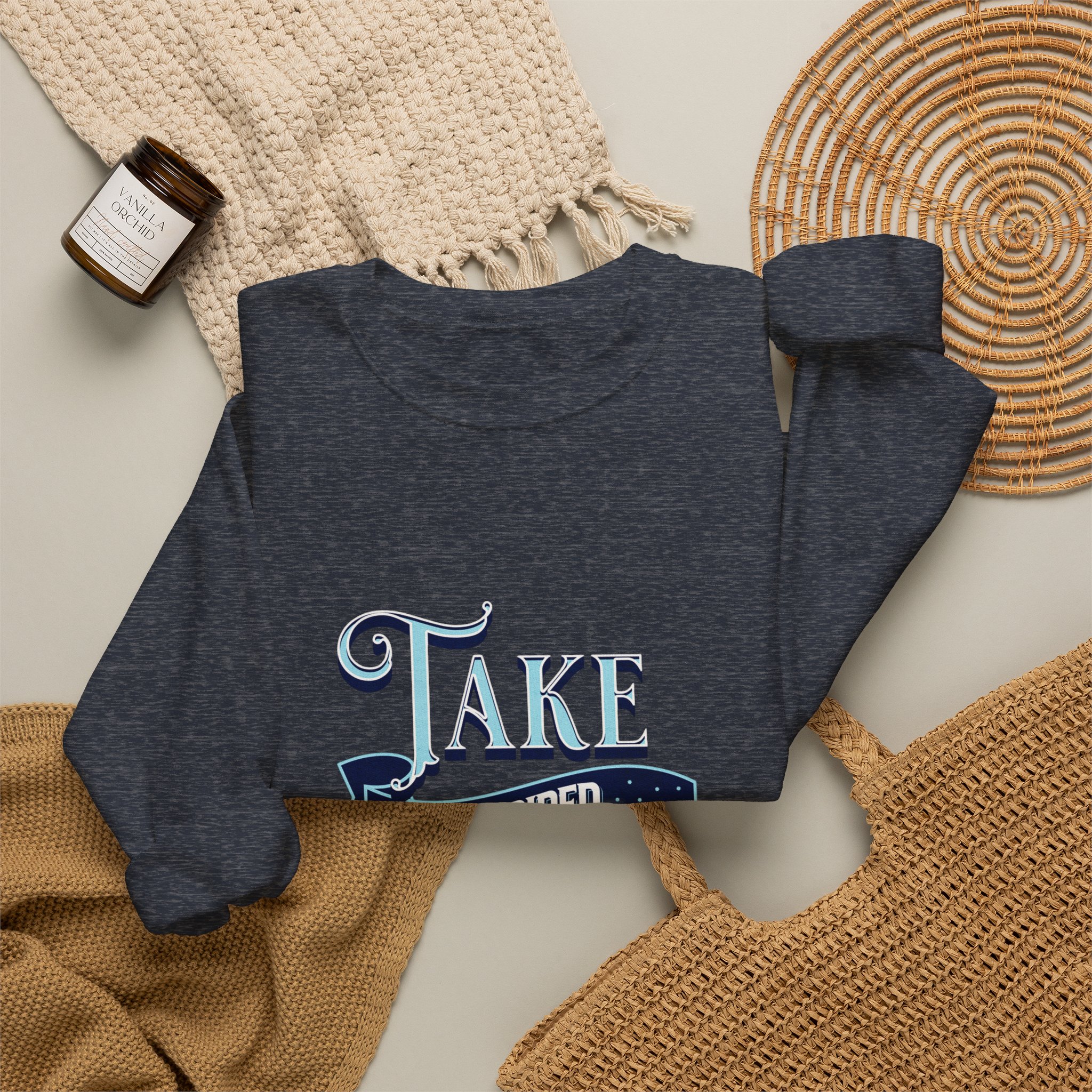 Take Inspired Action Crewneck Sweatshirt — Motivational Graphic Pullover - Image 30