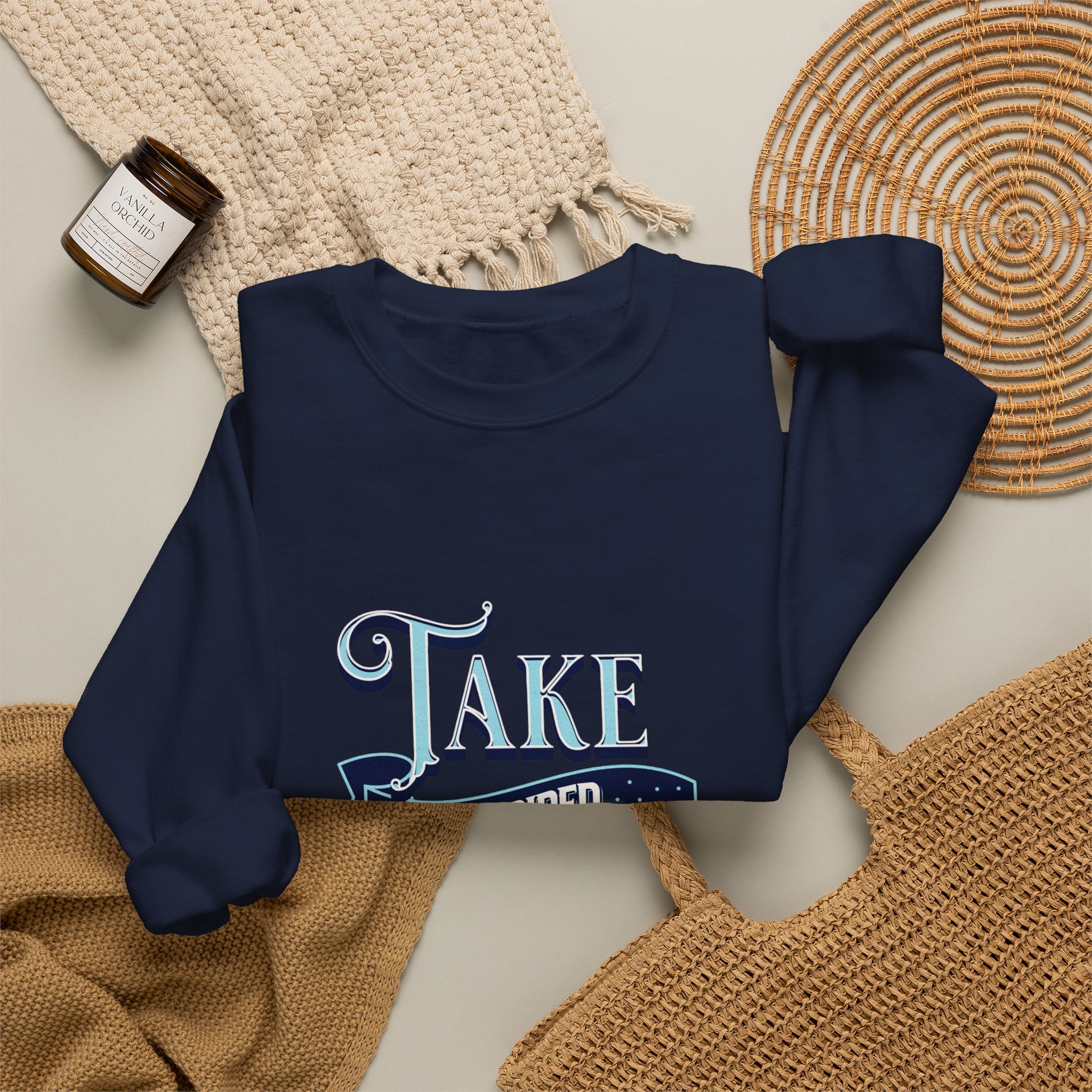 Take Inspired Action Crewneck Sweatshirt — Motivational Graphic Pullover - Image 51