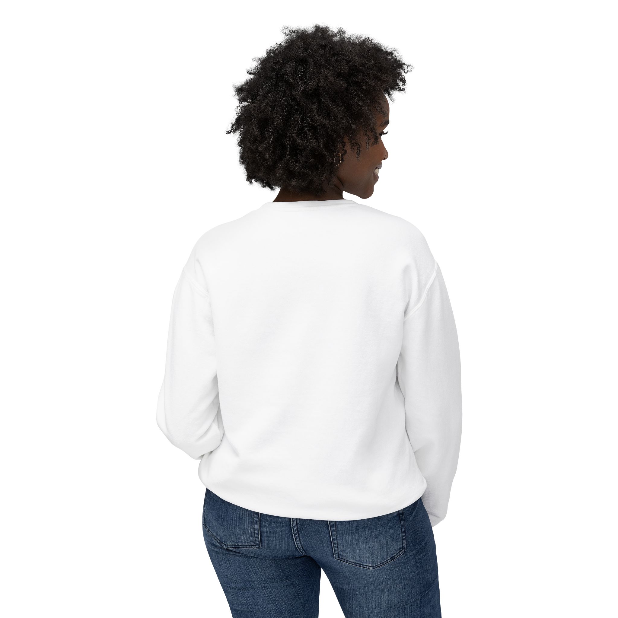Trust Divine Timing Crewneck Sweatshirt — Butterfly Inspirational Graphic - Image 4